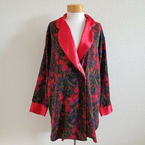 Victoria's Secret GOLD LABEL Floral Paisley Robe M